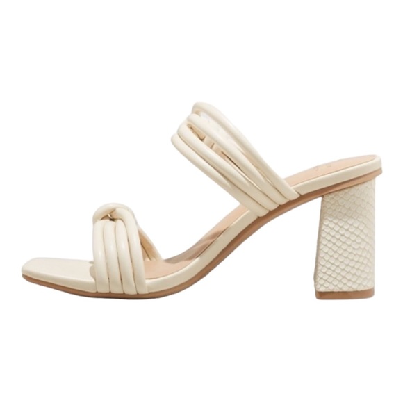 NWT A New Day IVORY ANIA MULE HEELS Women’s 9.5 SANDALS SHOES - Picture 3 of 8